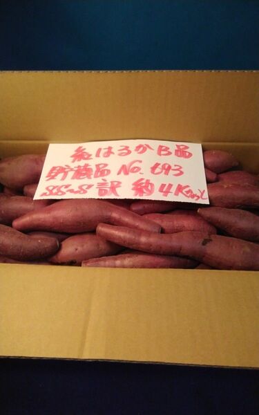 超お得!! 訳あり☆限定品☆ねっとり甘い貯蔵品紅はるかB品目一杯詰めて4Kです。 サツマイモ 千葉県産 べにはるか
