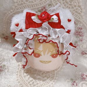 おまんじゅう ヘッドドレス *薔薇×レッド×ねこみみ*②