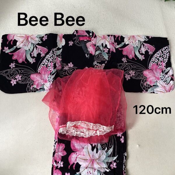 Bee Bee 甚平 ワンピース 浴衣 120cm