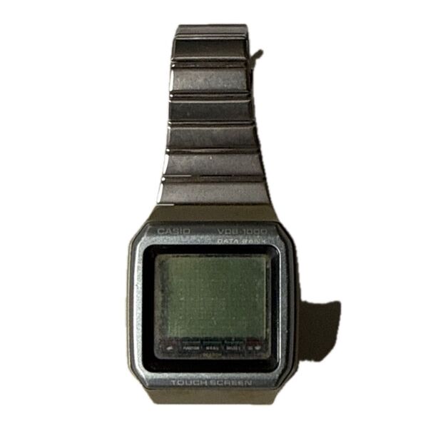 CASIO VDB-1000 タッチスクリーン デジタル腕時計 シルバー