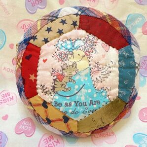 エルフィンの音楽会 まんまるポーチ ハンドメイド パッチワーク 昭和レトロ