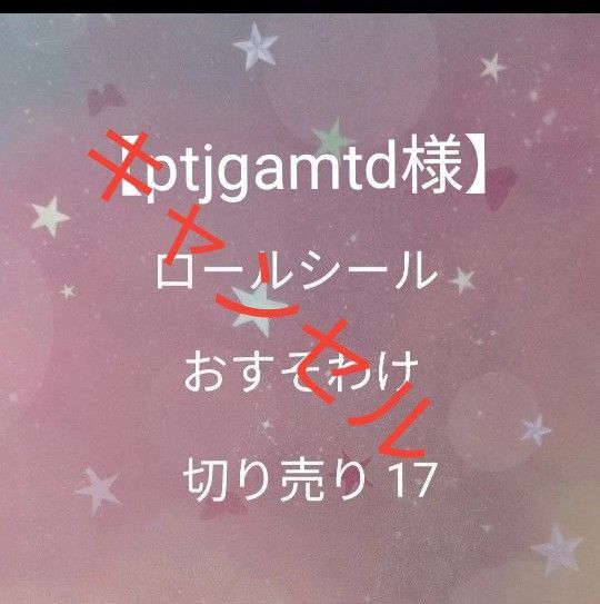 ロールシール おすそ分け 切り売り17&平袋 6枚(ptjgamtd様)