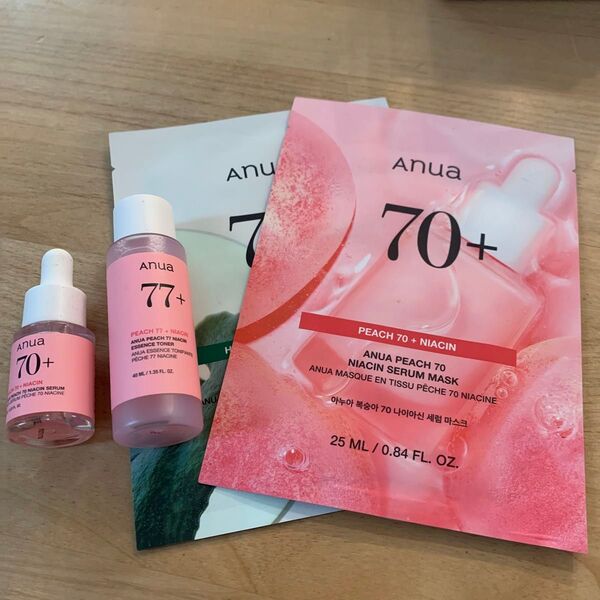 アヌア anua 桃 トナー セラム パック トライアルセット