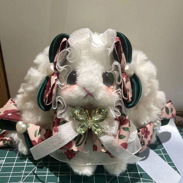 ぬいぐるみ ハンドメイド キーホルダー ふわふわうさぎキーホルダー 可愛いプレゼント ハンドメイド