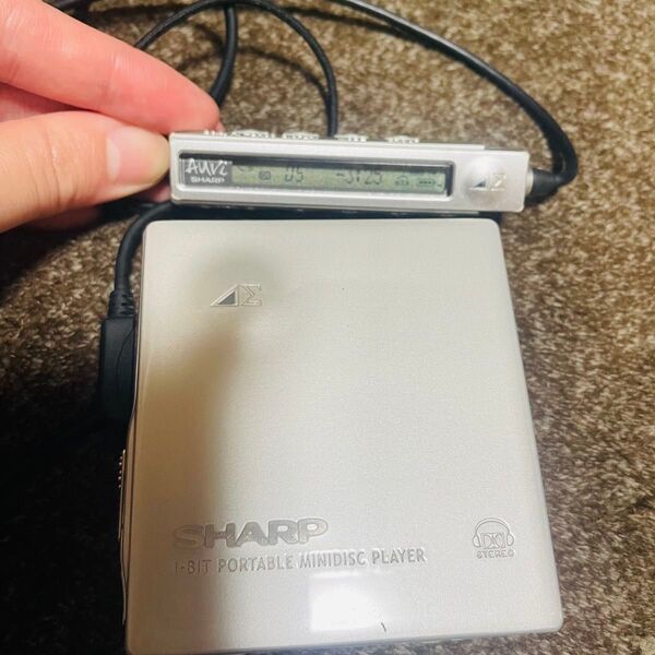 SHARP MDプレーヤー シルバー MDウォークマン