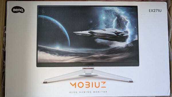 送料無料【未使用品】BenQ MOBIUZ EX271U ゲーミングモニター(27インチ/4K/165Hz/1ms/HDR 400