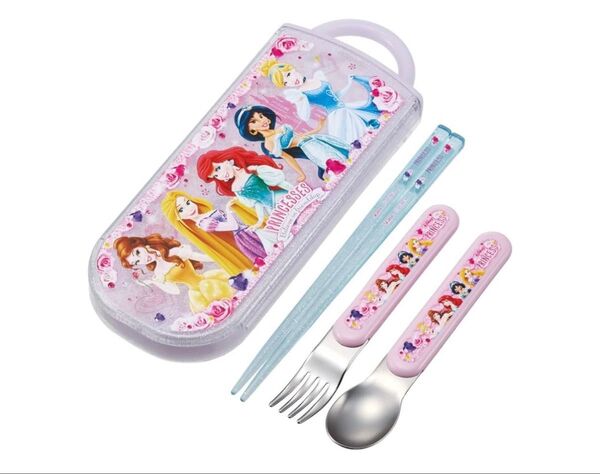 スケーター(Skater) お弁当 トリオセット 箸 スプーン フォーク ディズニー プリンセス