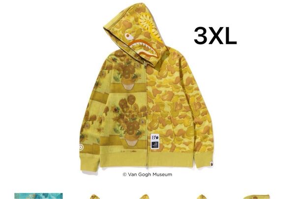 BAPE X VGM SHARK FULL ZIP HOODIE 3XL シャークパーカー