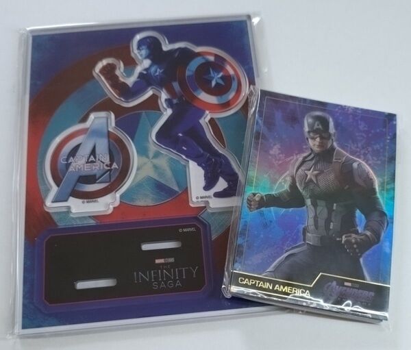 MARVEL InfinitySAGA インフィニティサーガ キャプテンアメリカ ハッピーくじ アクリルスタンド メモリアルカード