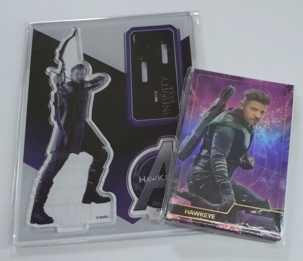 MARVEL Infinity SAGA インフィニティサーガ ホークアイ ハッピーくじ アクリルスタンド メモリアルカードセット