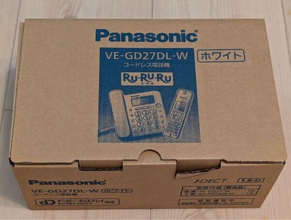 パナソニック デジタルコードレス電話機 ホワイト VE-GD27DL-W Panasonic デジタル電話機