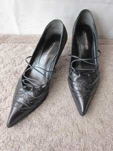 *NOVESPAZIO NOBORU YAMAFUJI pumps black 23.0cm beautiful goods 