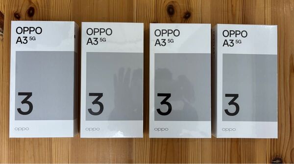 OPPO A3 5G 4台 ブラック×3 パープル×1 ワイモバイル版 シュリンク未開封新品 SIMフリー