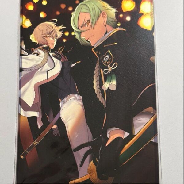 刀剣乱舞 六周年記念祝画 クリアポストカード 髭切 膝丸