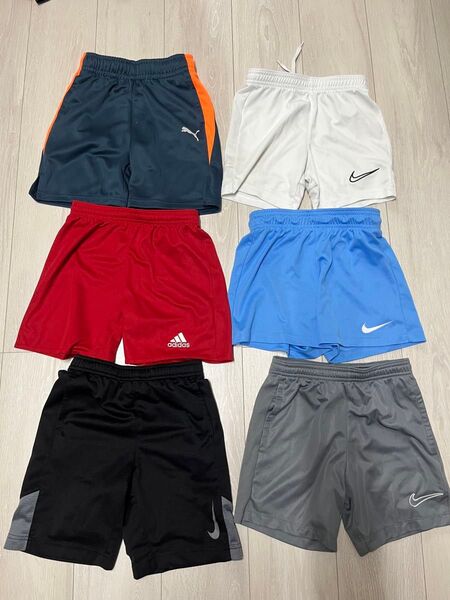 adidas、NIKE、PUMA ハーフパンツ まとめ売り サッカー フットサル ジュニア キッズ 120 130