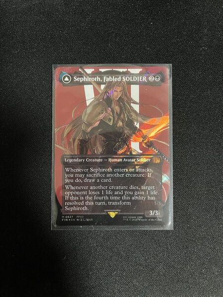 威名のソルジャー、セフィロス/Sephiroth,Fabled SOLDIER サージFoil 英語 EN MTG