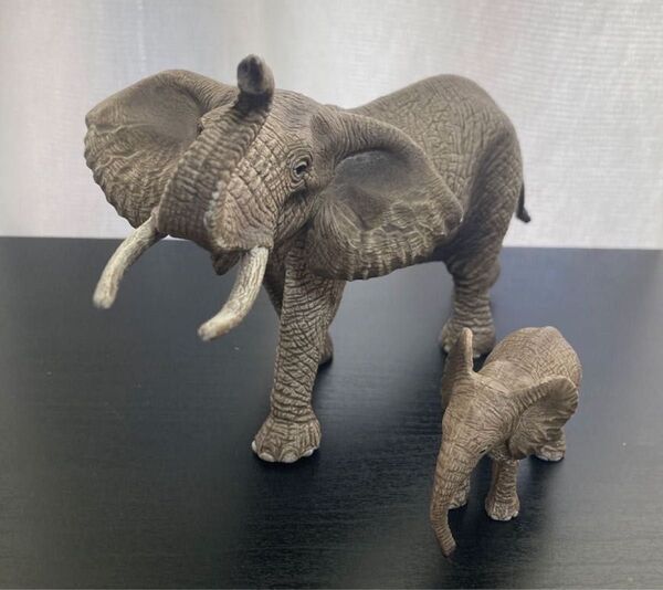 Schleich シュライヒ ワイルドライフ アフリカゾウ 親子 2体セット フィギュア 動物 象 Wild Life
