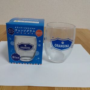 【ORANGINA】《非売品》オランジーナオリジナルチェンジグラス Blue