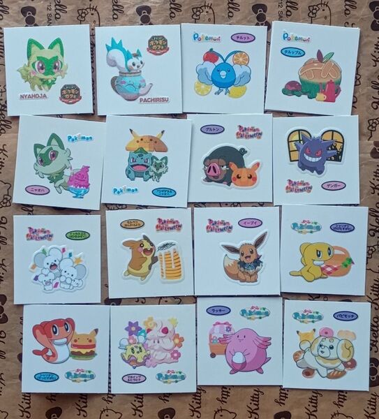 ポケモン シール ポケモンパン デコキャラシール 16枚セット ポケットモンスター まとめ売り
