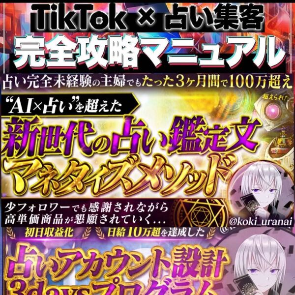 総額23万円相当 コキtips 占いスターターキット