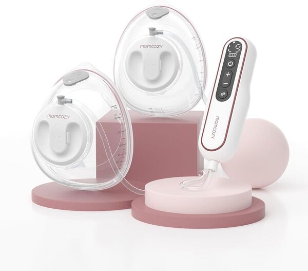 新品未使用 Momcozy ハンズフリー&超軽量 搾乳機 V2 静音で痛みのないポータブルダブル電動搾乳機 自動搾乳機 搾乳器