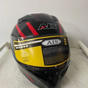 AIS フルフェイスヘルメット 黒/赤 L 新品