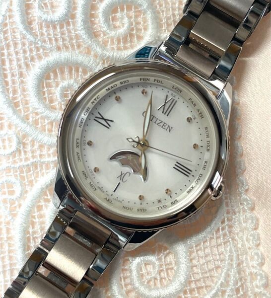 CITIZEN シチズン クロスシー EE1005-54w サンアンドムーン 電波ソーラー腕時計