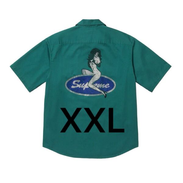 Rhinestone Pin Up S/S Work Shirt