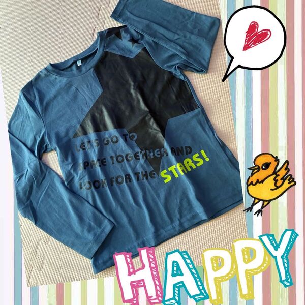 長袖Tシャツ ロンT 長袖 Tシャツ カットソー 140cm