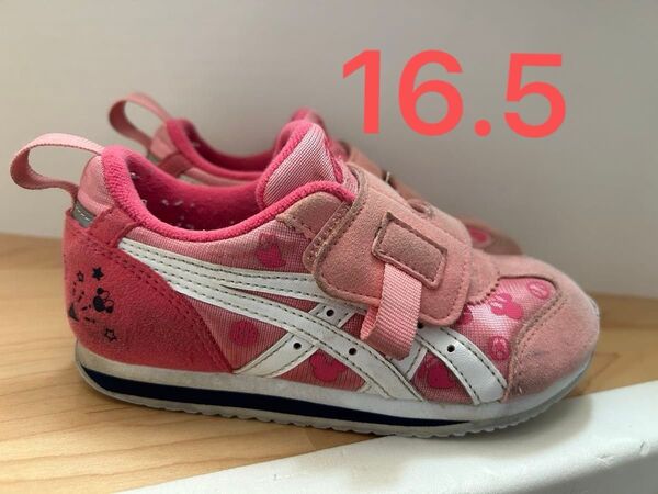 asicsアイダホ 16.5cm Disney ディズニー ミニー スニーカー