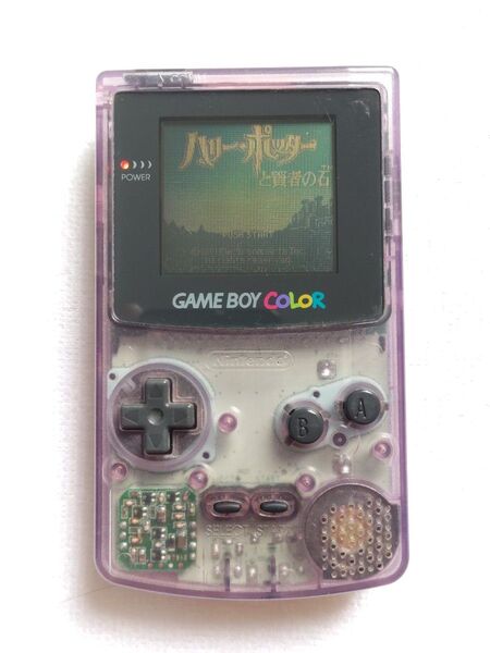 ゲームボーイカラー 本体 クリアパープル GBC-001