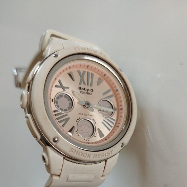 Baby-G 腕時計 ホワイト ピンク レディース CASIO