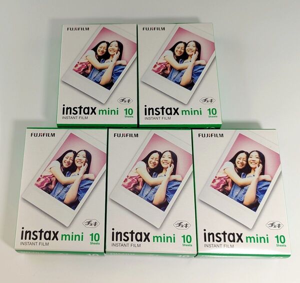 FUJIFILM instax mini チェキ インスタントフィルム 計50枚