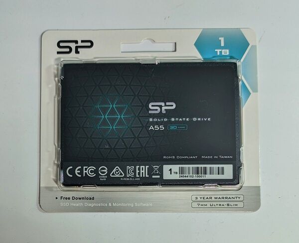 シリコンパワー SSD 1TB 3D NAND採用 SATA3 6Gb/s A55シリーズ SP001TBSS3A55S25