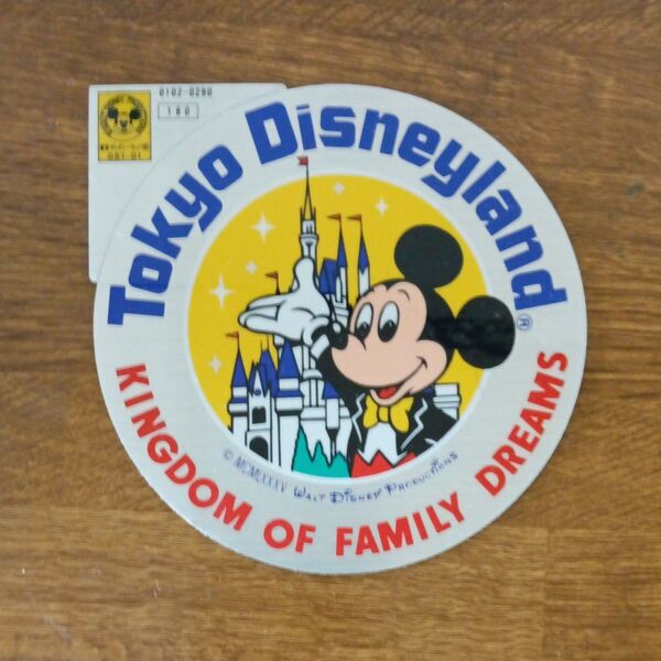 80年代レア物 東京ディズニーランド KINGDOM OF FAMILY DREAMS ステッカー ミッキーマウス