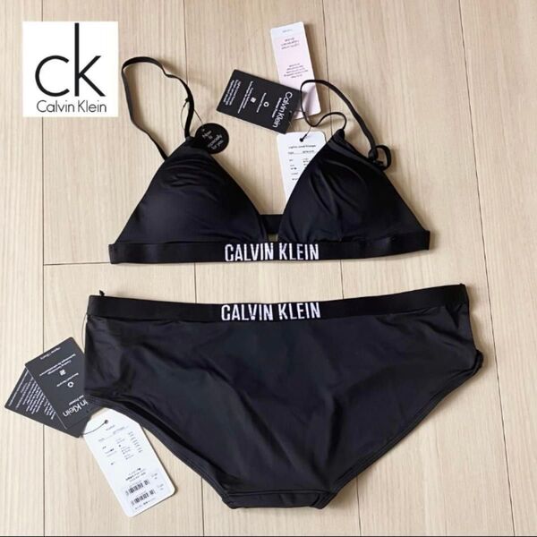 【定価13,200円】カルバンクライン ブラショーツセット S/M 下着 INTENSE POWER マイクロファイバー 女性