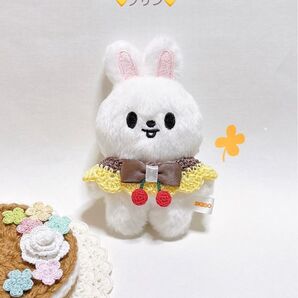 ぬいぐるみ服 ぬい服 つけ襟 skzoo スキズ ストレイキッズ プリン さくらんぼ リノ ハンドメイド