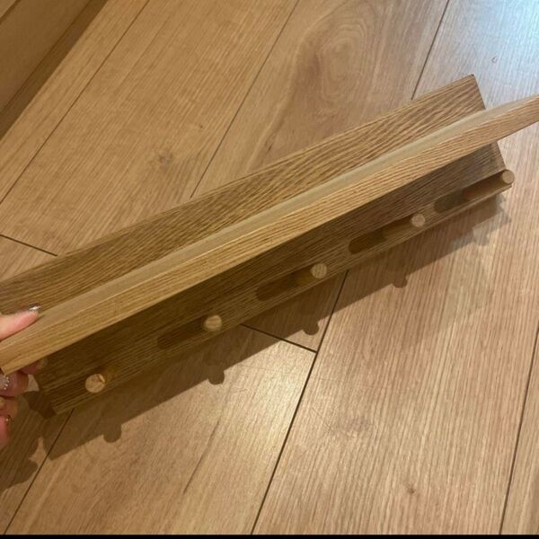 ドウシシャ ウォールシェルフ ウォールハンガー 棚 DIY 木材 小物棚 壁棚 インテリア収納