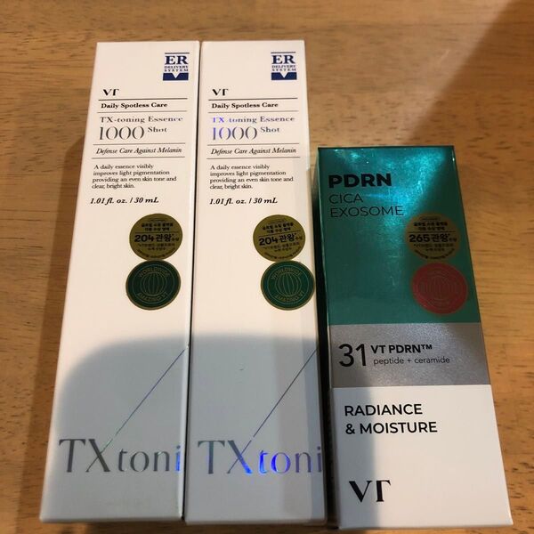新品 3本セットVT TX トーニング エッセンス 1000 SHOT 30ml2本 PDRN CICA EXOSOME 美容液