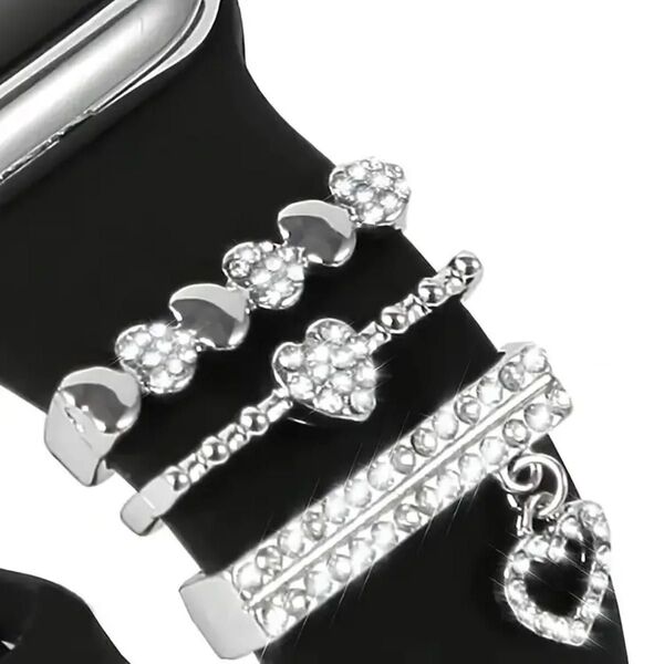 【新品】アップルウォッチバンドアクセサリー Apple Watchバンドチャーム スマートウォッチ ベルトチャーム