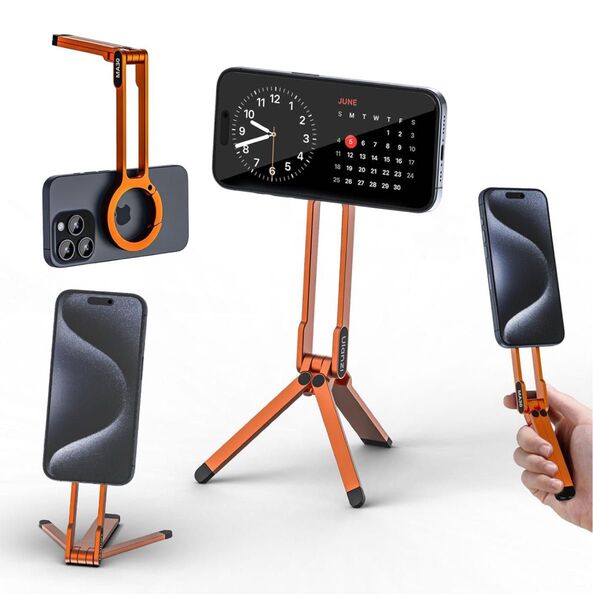 Ulanzi MA30 カラビナマウントフォン三脚 オレンジ 未使用 スマホスタンド スマホ三脚