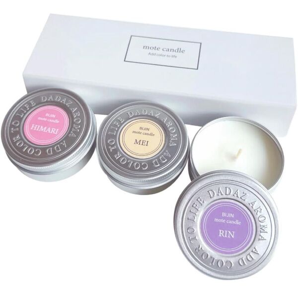 アロマキャンドル ギフトセット 3個セット モテキャンドル BIJIN mote candle dadaz