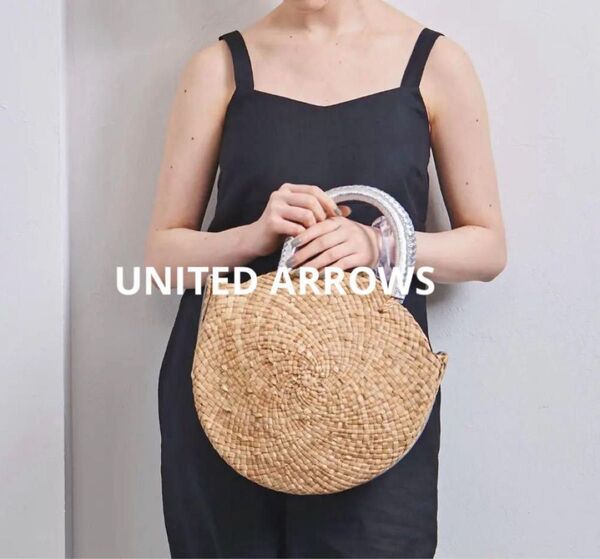 ユナイテッドアローズサークルバスケットバッグカゴUNITED ARROWS かごバッグ トートバッグ ベージュ