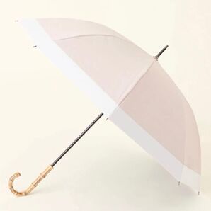 サンバリア100 長傘 日傘 M コンビmoku ピンク 手元竹