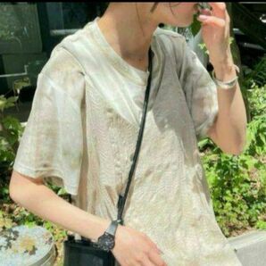 by YOUANCE バイユアンス シアー T ホワイト 半袖 シャツ