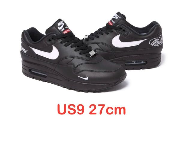 Supreme × Nike Air Max 1 '87 SP "Black" SS25 Week4 27㎝