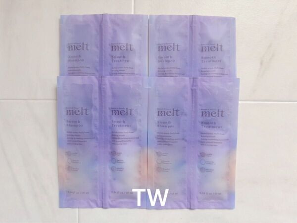 【値下げ不可】melt メルト スムース シャンプー トリートメント 1DAYトライアル 各10ml 4セット