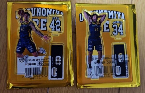 B.LEAGUE 2024-25 選手 mini アクリルスタンド 2個セット 宇都宮ブレックス