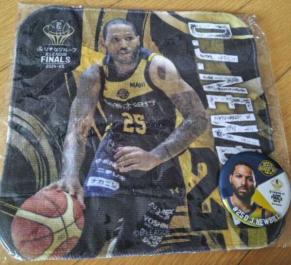 B.LEAGUE FINALS 宇都宮ブレックス D.J.ニュービル タオル 缶バッジ