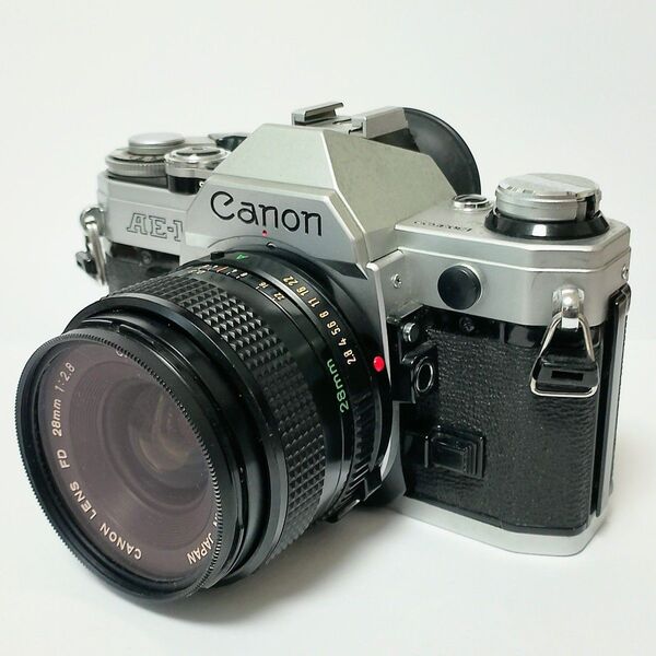 Canon AE-1 フィルム一眼レフカメラ + レンズ 28mm F1:2.8